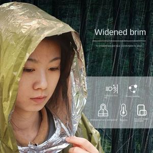 Vente en gros de couvertures de survie jetables en PE pour l'isolation contre le froid d'urgence, équipement de premiers secours, sac de survie pour l'escalade et le camping - Product Image 1