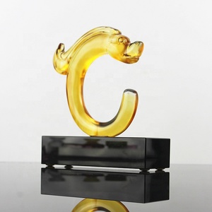 2019 FMdz0021 104*49*152mm <span class=keywords><strong>0</strong></span>,8 kg Base de cristal ámbar dragón chino de arte para la decoración de la casa - Product Image 5