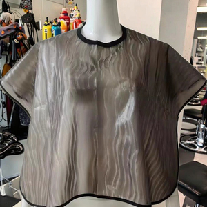 Mantella Impermeabile <span class=keywords><strong>Unisex</strong></span> per Parrucchieri in PVC Corta per Colorazione, Decolorazione, Trucco e Shampoo - Product Image 6