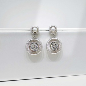 wholesale plata 925 sterling <b>silver</b> Classic Drop Earring Everyday 14k gold cubic zirconia Freshwater Pearl fine <b>stud</b> earrings - Product Image 2