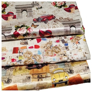 Nouveauté 2026 : Tissu satiné 100 % polyester imprimé numériquement, style rétro européen et américain, doux, idéal pour l'<span class=keywords><strong>ameublement</strong></span> et l'artisanat – Vente chaude ! - Product Image 1