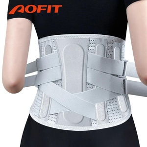 Aofit Meilleure vente <span class=keywords><strong>Ceinture</strong></span> <span class=keywords><strong>de</strong></span> soutien lombaire médicale personnalisée pour hommes, respirante, à 6 baleines, pour le soulagement des douleurs dorsales - Product Image 1