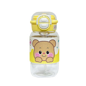 Botella de Agua de Vidrio con Diseño de Dibujos Animados, con Funda y Doble Boquilla, Taza de Viaje para Mujer, Primavera 2025, de Borosilicato Transparente - Product Image 2