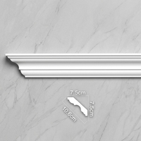 Moulures en PU de style européen blanc populaires, légères et décoratives, matériau de construction pour la décoration des plafonds et des murs intérieurs de villas
