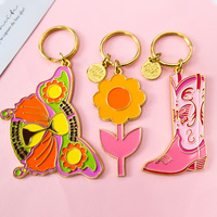 Keyring Manufacturers New Metal Keychain Alloy Shoe Key Chain Custom Mini Sneaker Purse Bag Charm