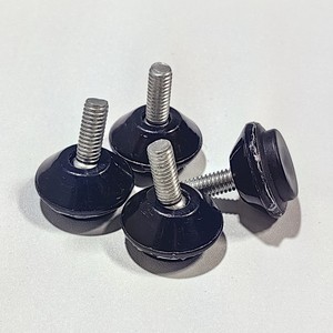 Pata de Mueble Redonda de Acero 61525 Negra Ajustable para Silla, Uso en Hogar y Oficina - Product Image 3