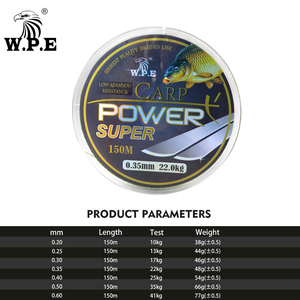 <span class=keywords><strong>Linea</strong></span> di pesca alla carpa Super Power marca W.P.E 0.2mm-0.60mm <span class=keywords><strong>linea</strong></span> di pesca con rivestimento in Fluorocarbon 10-41KG <span class=keywords><strong>linea</strong></span> di affondamento rapida a doppio colore - Product Image 6