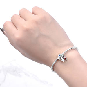 Hot-selling white brass fire safety beaded <b>bracelet</b>; niche, high-end DIY <b>bracelet</b> accessory; a great birthday gift for girls - Product Image 6