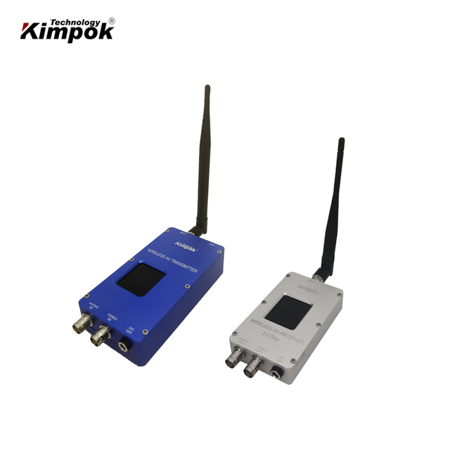 2.4Ghz Long Range TV Wireless Video Transmitter 2 Watt AV Sender Surveillance System 8 Channels