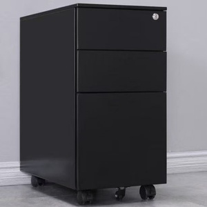 Office Furniture Mobile Pedestal Movable Office Cabinet Storage Mobile Steel 3 <strong>Drawers</strong> Mobile <strong>Filing</strong> Cabinet Rolling Pedestal - Product Image 1