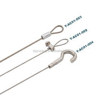 Kit de suspension léger en acier inoxydable avec pince à câble réglable et kit de suspension de câble