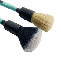 Master Maxshine Lot de 2 grandes brosses avec bride naturelle + petite brosse Ultra Soft Car Detailing Brush Set