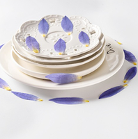 Pétales de lotus bleu séchés naturels et pressés, pétales de nénuphar séchés pour décorations, spécimens de fleurs végétales