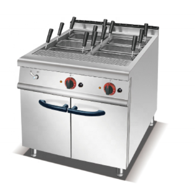 Аппарат для приготовления лапши печь из нержавеющей стали газовая плита коммерческих макароноварка 12-корзина с шкафа питания Ресторан кухонное оборудование для пищевой промышленности