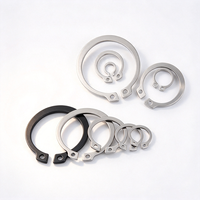 External C-Shaft Snap Retaining Ring Black Oxide Surface Treatment Elastic Circlip for Securing Bearings on Industrial Shafts