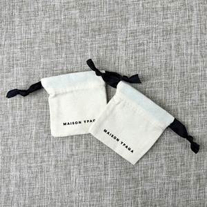 Bolsa de Algodón Orgánico de 8*12cm para Regalos, Ecológica, Reciclable, con Logotipo Personalizado Impreso, con Cordón, para Uso Diario - Product Image 4