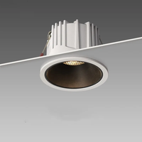 Spot lumineux encastré en aluminium sans cadre, à intensité variable, 7W/10W/15W/18W/24W, spot LED pour plafond, chambre à coucher, salon, cuisine