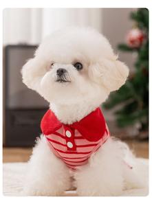 Pettorina Regolabile Leggera a Righe per <span class=keywords><strong>Cani</strong></span> <span class=keywords><strong>di</strong></span> Piccola Taglia, Imbracatura Traspirante Estiva per Passeggiate all'Aperto - Product Image 2