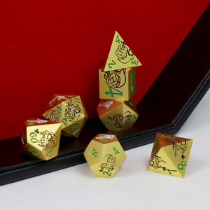 Trung Quốc Nhà Cung Cấp Tùy Chỉnh Rắn Kim Loại Nặng Trò Chơi Xúc Xắc Dungeon Chiến Binh Khắc Kim Loại Bảng Trò Chơi Xúc Xắc Thiết Lập - Product Image 2