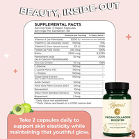 Capsules de collagène végétalien OEM, stimulant pour les cheveux, la peau et les ongles, avec des protéines essentielles, 60 capsules végétaliennes