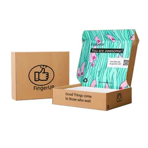 Printed Folding Customize Colour Clothing Packing Shipping Boxes Kraft Shipping Boxes Custom Logo