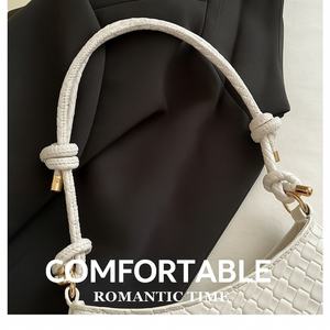 حقائب كتف نسائية مخصصة بشعار العلامة التجارية، إنتاج مباشر من المصنع، حقيبة يد مصممة من الجلد الصناعي مع مقبض معقود - Product Image 6