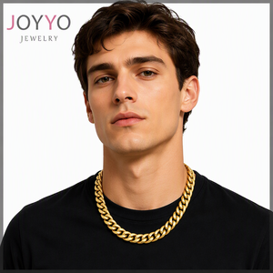 24k PVD Aço Inoxidável Hip Hop Cubana Cadeia Colar <span class=keywords><strong>24</strong></span> Polegadas Miami Gargantilha Impermeável Moda Homens Colar - Product Image 3