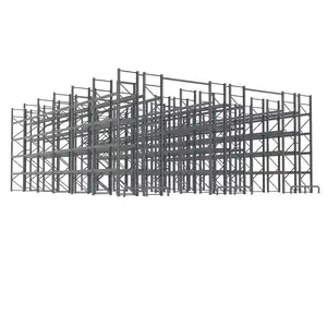 500/800Kg 1T Heavy Duty Rack Rvs Traanpallet Rack Rechtop Garage Planken Metalen Industriële Wearhousing Planken
