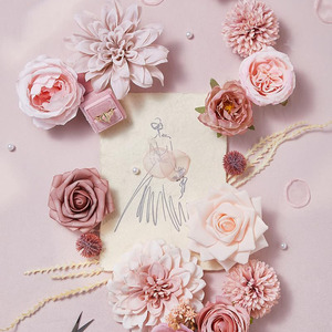 Flores artificiales <span class=keywords><strong>de</strong></span> seda Rosa polvoriento para <span class=keywords><strong>boda</strong></span> Ramos <span class=keywords><strong>de</strong></span> novia <span class=keywords><strong>Pastel</strong></span> <span class=keywords><strong>DE</strong></span> <span class=keywords><strong>BODA</strong></span> Centros <span class=keywords><strong>de</strong></span> mesa Baby Shower Cumpleaños - Product Image 2
