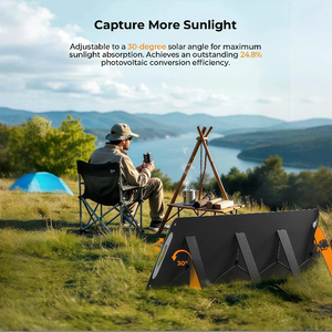 Panneau solaire pliable Alecter APH-FB137 haute efficacité 23,5 % 400 W noir certifié TUV 54 cellules 210 mm x 210 mm Taille de cellule pratique - Product Image 5