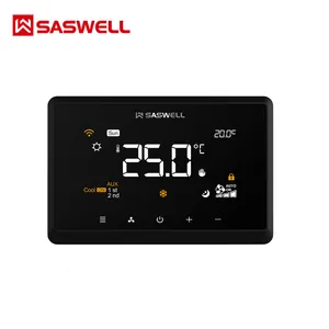 Bacnet-controlador digital programable para habitación, bobina de ventilador, pantalla táctil, termostato