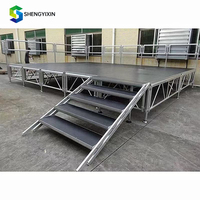 Plataforma de Escenario Móvil Impermeable de Bajo Costo con Bloqueo Rápido, Plataforma de Aluminio para Eventos y Conciertos