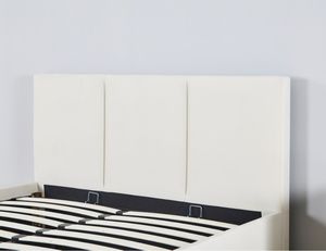 Cama de almacenamiento tapizada de tela, cabecero de alta calidad a buen precio, cama doble king - Product Image 5