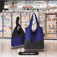 Sac de courses pliable personnalisé, écologique, réutilisable, imperméable, avec revêtement PU, résistant, grand format, sac de courses pliable, sac de courses personnalisé