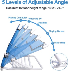 MSMT <strong>Bed</strong> Backrest Portable Backrests <strong>for</strong> <strong>Bed</strong> Folding Adjustable Sit up <strong>Back</strong> <strong>Rest</strong> Breathable Fabric <strong>Bed</strong> Chair Backrest - Product Image 3