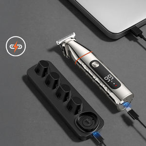 LK-892 Juego de Cortadoras de Pelo Inalámbricas Recargables Ultra Silenciosas Profesionales para Barberos con Pantalla LCD de Memoria y Cuchillas de Corte sin Fricción - Product Image 6