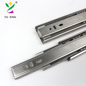 Yuxing 304 Thép Không Gỉ Đường Ray Đóng Mềm <span class=keywords><strong>Undermount</strong></span> Tủ Ngăn Kéo Kính Thiên Văn Kênh Ngăn Kéo Trượt - Product Image 3