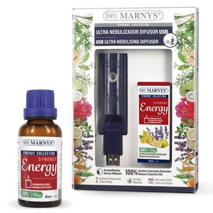 Marnys Diffusore Nebulizzante Ultra USB Synergy Energy 30ml Set da Viaggio per Diffusione Aromi - Product Image 1