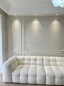 Meubles de loisirs à barbe à papa japonais pour l'intérieur de la maison canapé en tissu de style crème conçu pour les hôtels canapé canapés modulaires - Product Image 4