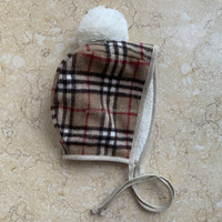 Personalización Completa de Prendas Infantiles ODM, Gorro de Punto de Algodón Cálido para Niñas, Otoño Invierno, Gorro de Punto Grueso y Bonito para Niños