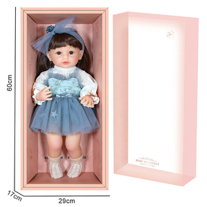 Poupée Reborn, poupée bébé, petite <span class=keywords><strong>fille</strong></span>, 22 pouces, poupée réaliste pour tout-petits, jouet - Product Image 4