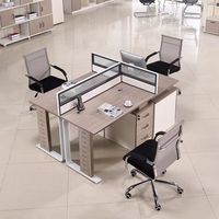 Bureau de travail modulaire pour 2, 4, 6 ou 8 personnes, mobilier de bureau, espace de travail ouvert, poste de travail pour employés