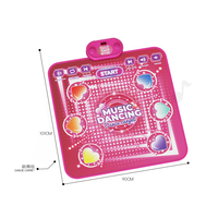 Tapis de danse interactif musical électronique pour enfants, cadeau d'anniversaire, rose, Bluetooth, jeu de danse rythmique