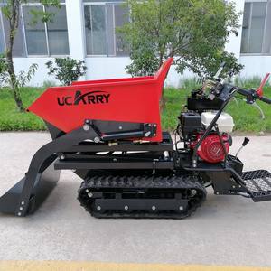 Мини-самозарязающий вездеходный самосвал 500 кг самозагружающий гидравлический гусеничный бензиновый небольшой резиновый грузовик - Product Image 3