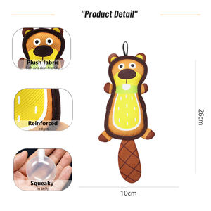 Yeni pet ürünleri toptan sert oxford baskılı büyük kuyruk sevimli kunduz dolması gıcırtılı köpek çiğneme oyuncakları - Product Image 2