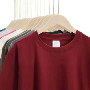 T-shirt en coton épais de haute qualité t-shirt personnalisé sérigraphié surdimensionné blanc hommes t-shirt graphique épais - Product Image 2