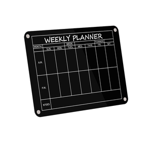 Pizarra blanca magnética acrílica ecológica, pizarra <span class=keywords><strong>de</strong></span> borrado en seco, planificador semanal personalizado, Calendario para nevera - Product Image 5