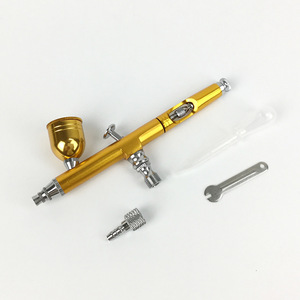 Airbrush Spray <b>Paint</b> Gun 130-0.5 Caliber Dual Action Gravity Feed Adjustable Speed Portable For Artwork Cake Makeup Nail Art - Product Image 3