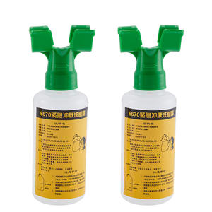 Estación de Lavaojos de Emergencia 6670, Portátil, de Pared, para Uso en Laboratorios Químicos, Botella de 500 ml con Boquilla Verde - Product Image 1