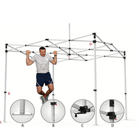Tente de réception pliable en aluminium robuste, résistante aux UV et imperméable, avec impression personnalisée, 10x10 pieds, 10x15 pieds, 10x20 pieds